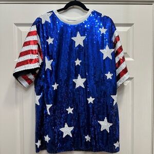 Patriotic Sequin Tunic